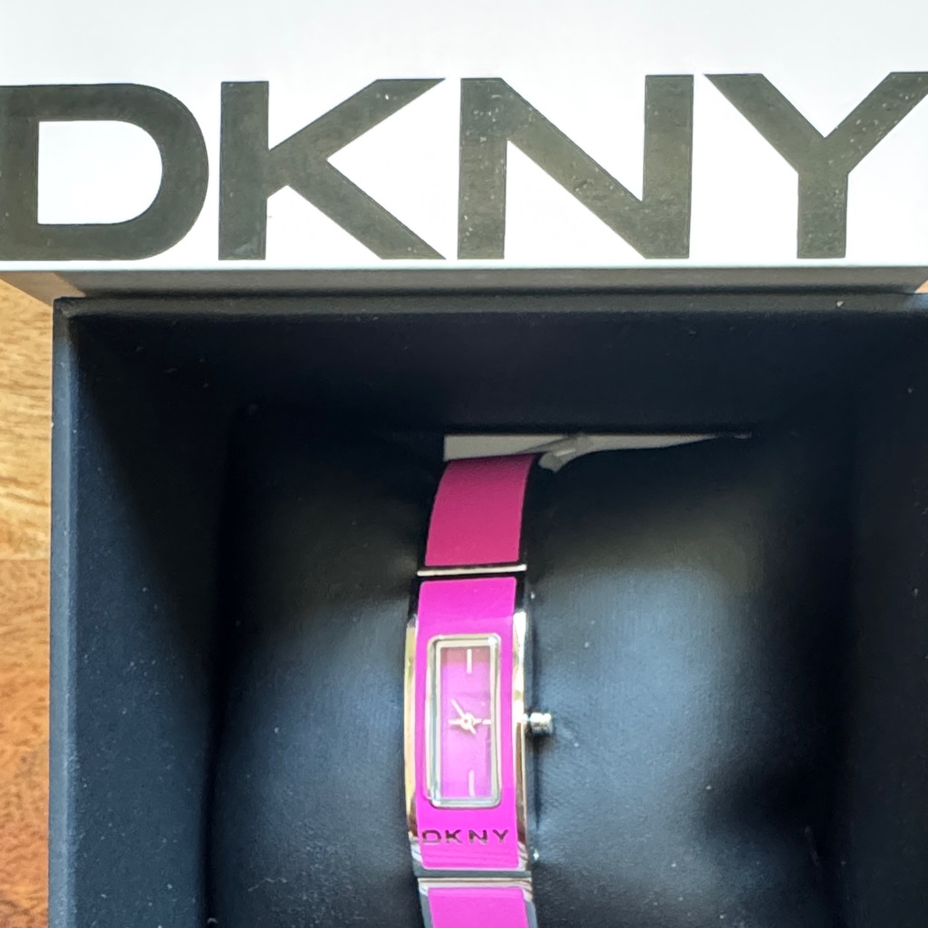 Dkny Fuchsia And Silver Timepiece Dkny Fuchsia And Silver Timepiece
